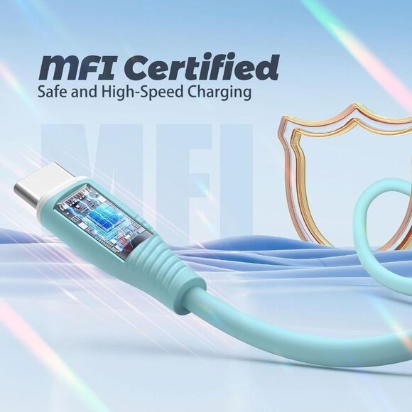 3 Pack 6 FT Type C Fast Charging Cable 60W USB C Charger Cable USB C - Picture 4 of 7